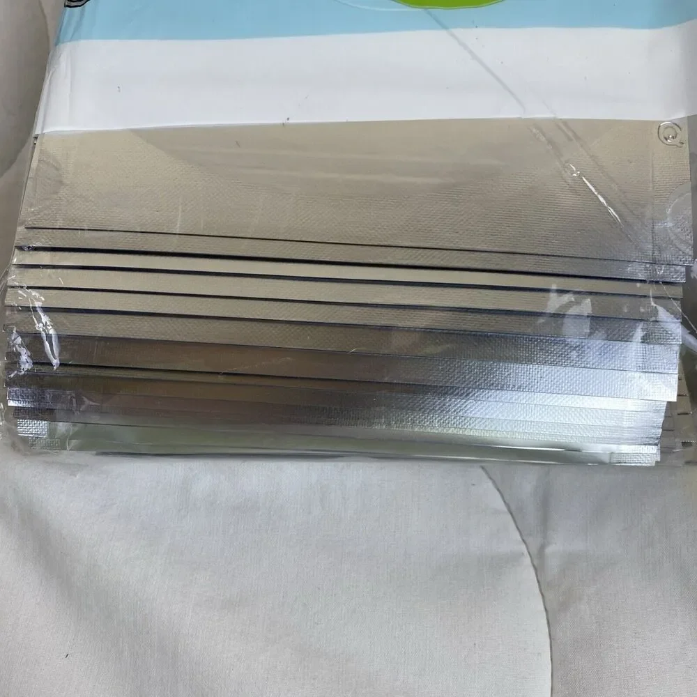 QQ Studio 100PCS Double Sided Matte Silver Stand-Up Resealable 5.5X7.9 Bags